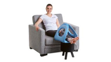 Utilizare aplicator A11P pentru o terapie confortabilă a picioarelor. Prin pliere poate fi folosit pentru intensificarea aplicațiilor analgezice etc.